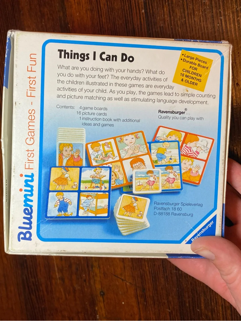 Ravensburger Bluemini 'Things I Can Do' Child Development Game 18 Months and Up